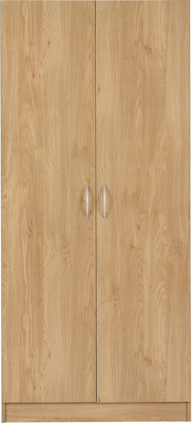 BELLINGHAM 2 DOOR WARDROBE - OAK EFFECT VENEER