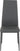 ABBEY SMALL DINING SET (X4 CHAIRS) - CLEAR GLASS/GREY/GREY PU