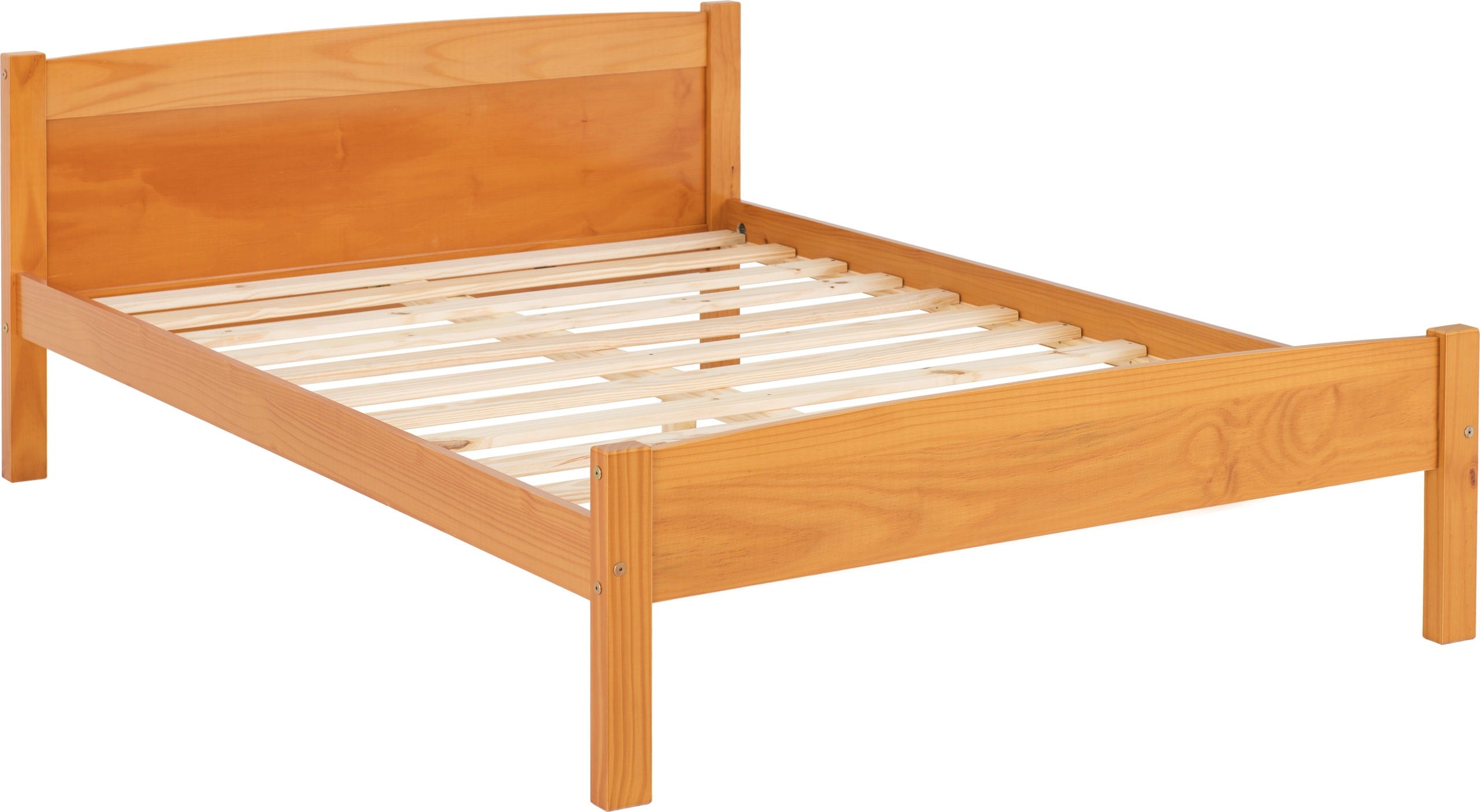 AMBER 4'6" BED - ANTIQUE PINE