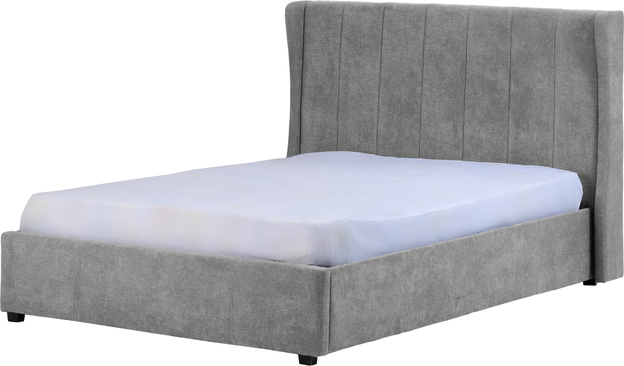 AMELIA 4'6" PLUS BED - DARK GREY FABRIC