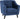 ASHLEY 1 SEATER SOFA - BLUE VELVET FABRIC