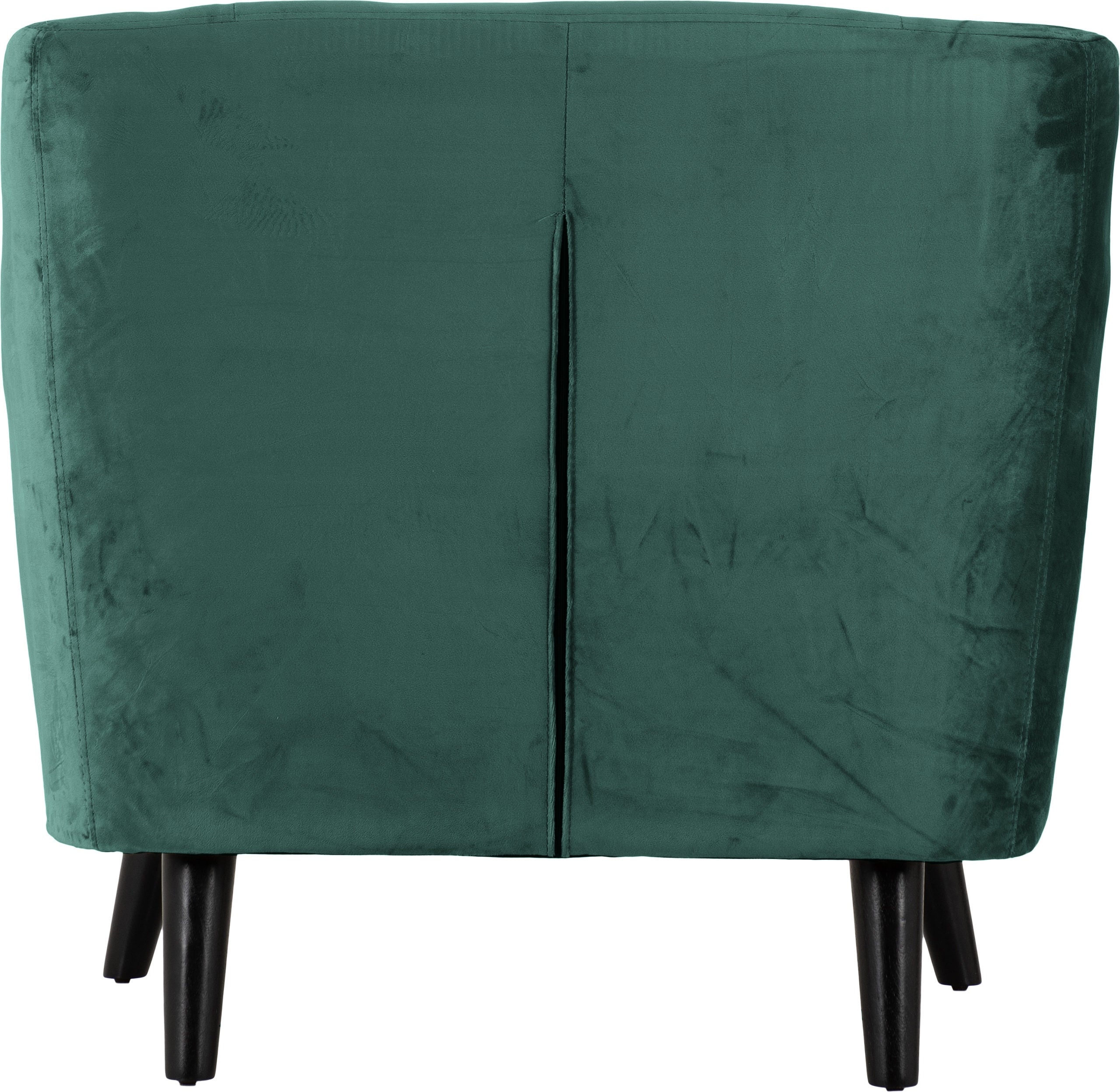 ASHLEY 1 SEATER SOFA - GREEN VELVET FABRIC