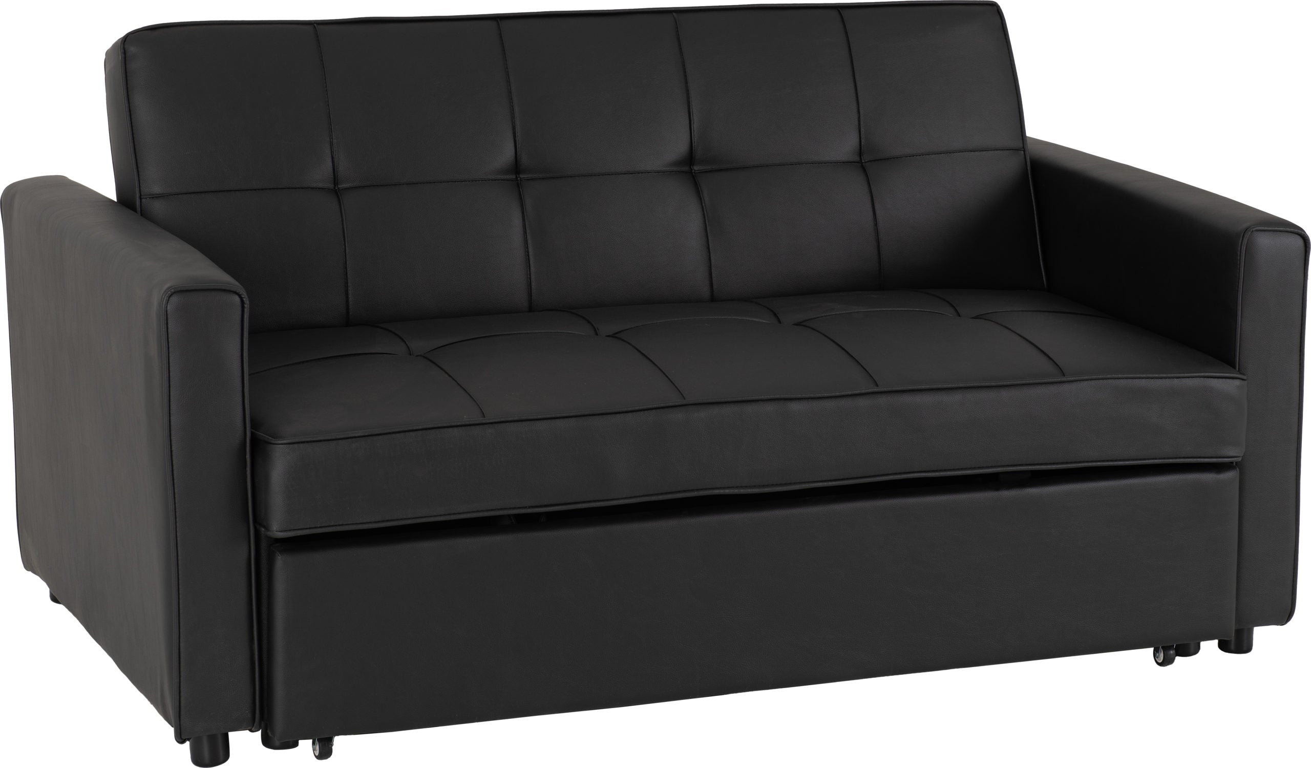 ASTORIA SOFA BED - BLACK PU