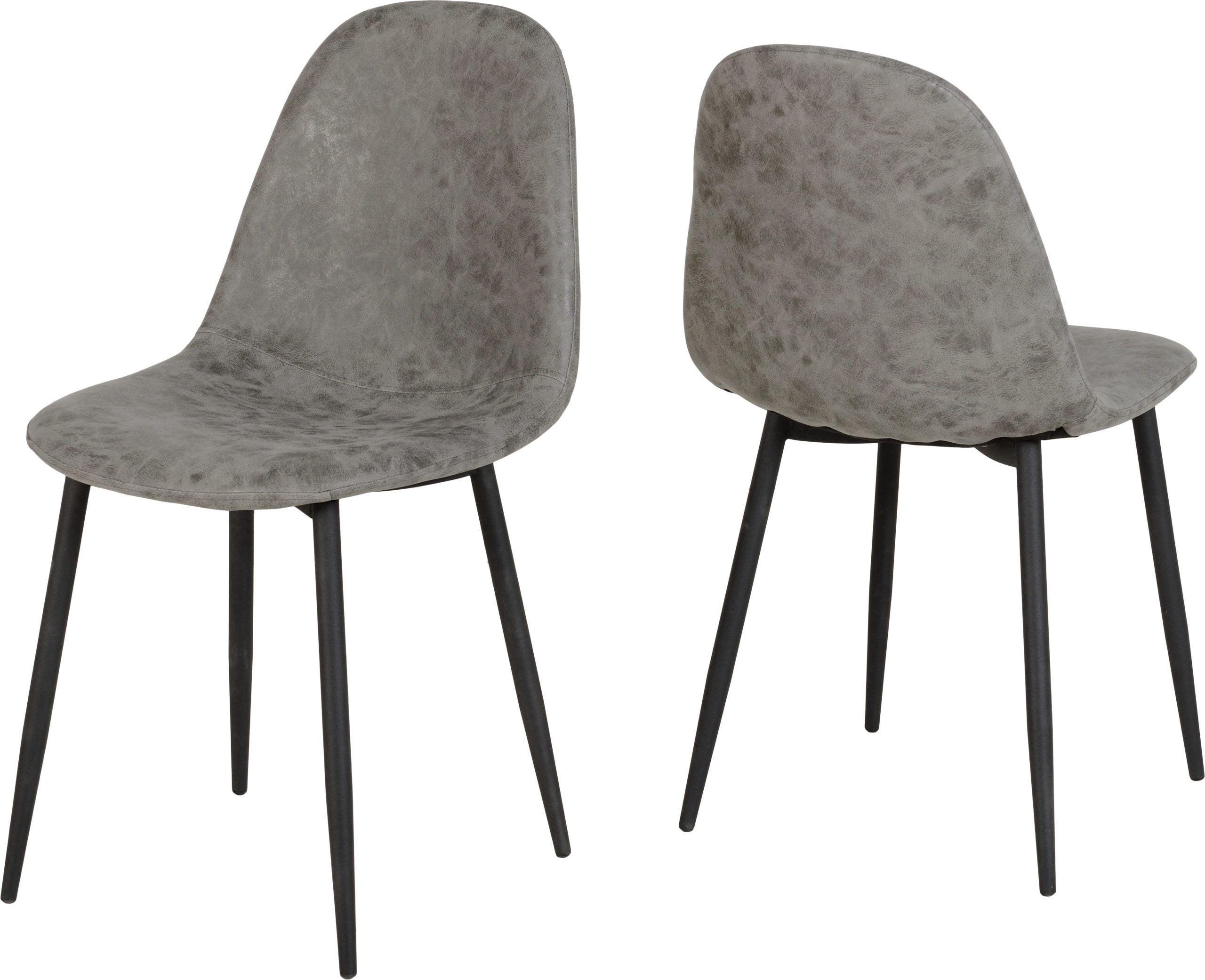 ATHENS DINING CHAIR (X2 PER BOX) - GREY PU