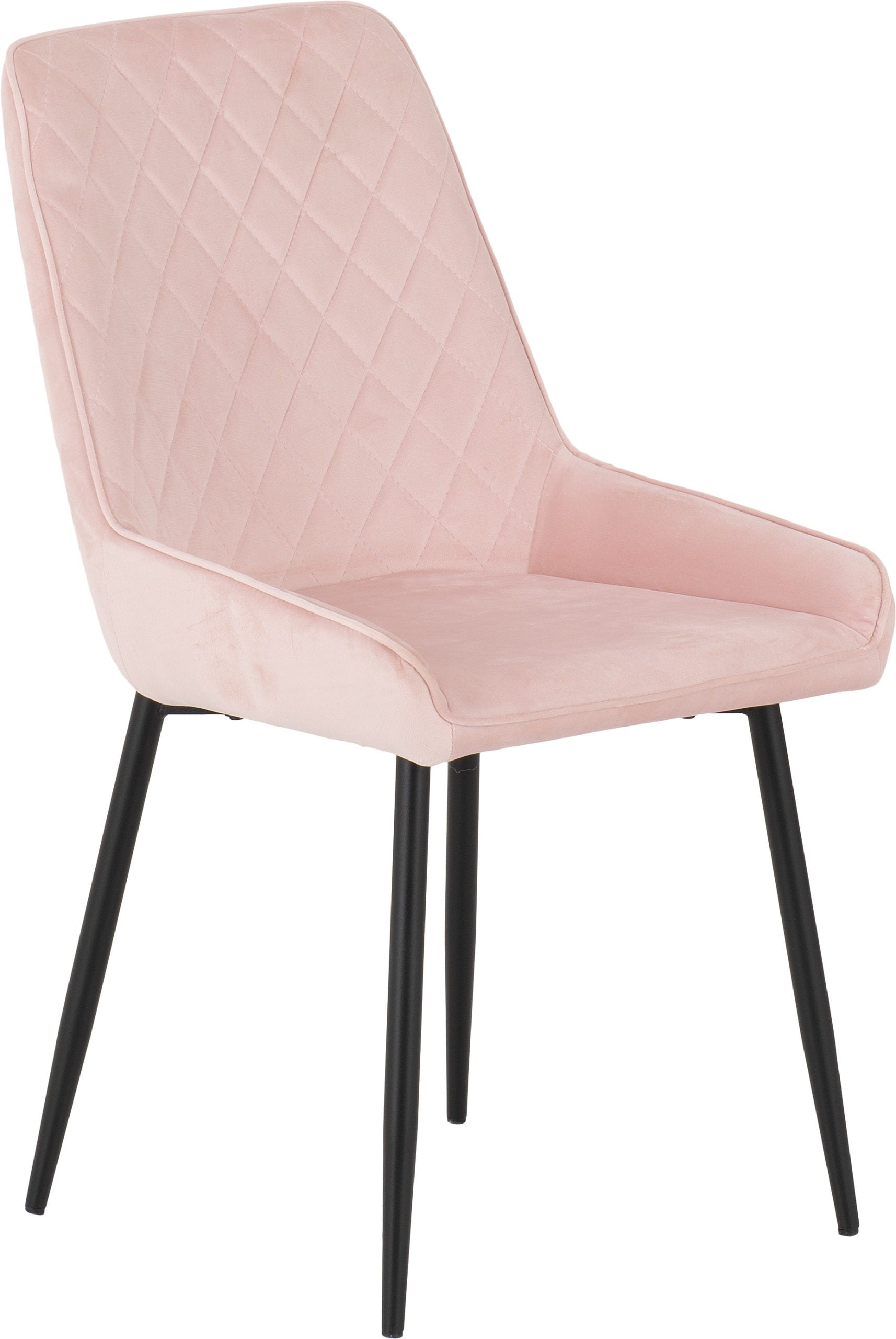 AVERY DINING CHAIR (X2 PER BOX) - BABY PINK VELVET