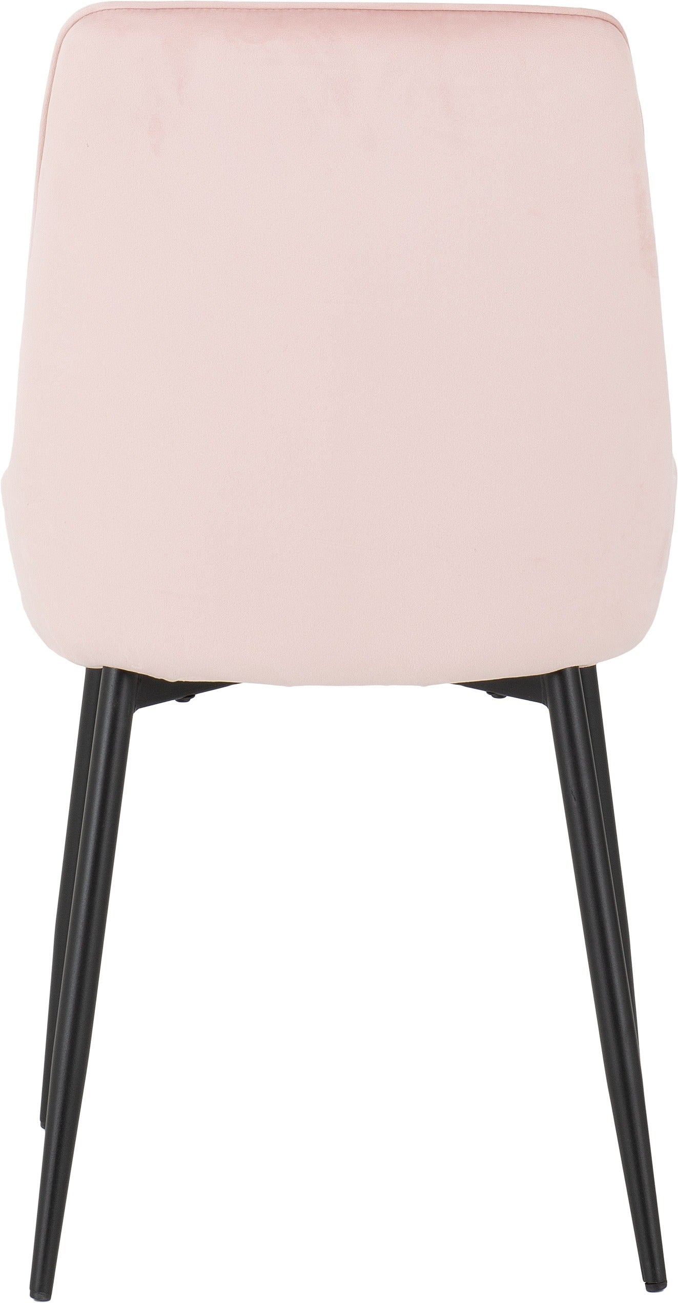 TREVISO & AVERY DINING SET (X4 CHAIRS) - LIGHT OAK EFFECT/BABY PINK VELVET