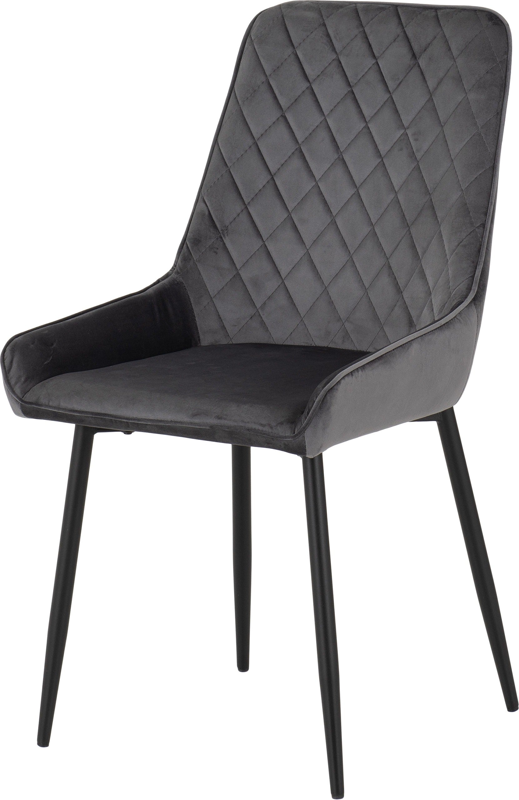 AVERY DINING CHAIR (X2 PER BOX) - GREY VELVET