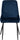 TREVISO & AVERY DINING SET (X4 CHAIRS) - LIGHT OAK EFFECT/SAPPHIRE BLUE VELVET