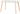 BENDAL DINING TABLE - WHITE/BEECH