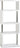 CHARISMA 5 SHELF UNIT - WHITE GLOSS/CHROME