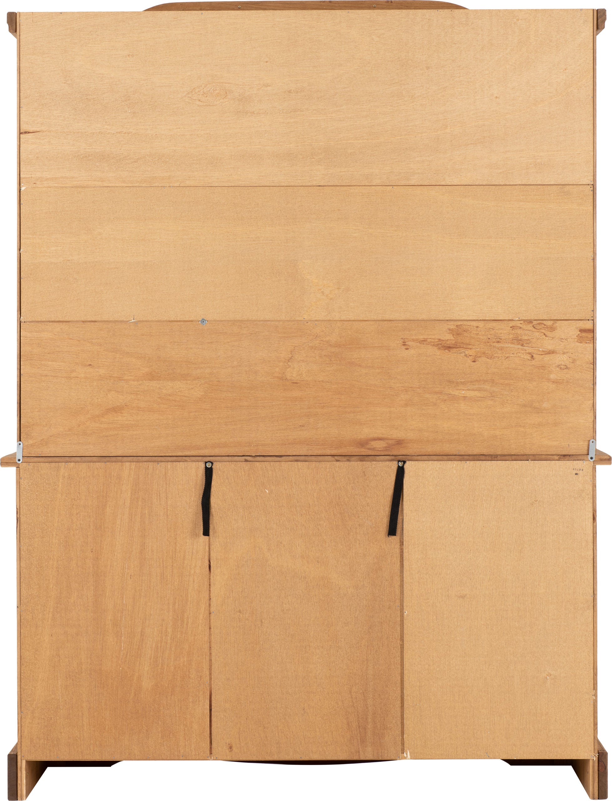 CORONA 4'6" BUFFET HUTCH - DISTRESSED WAXED PINE/GLASS