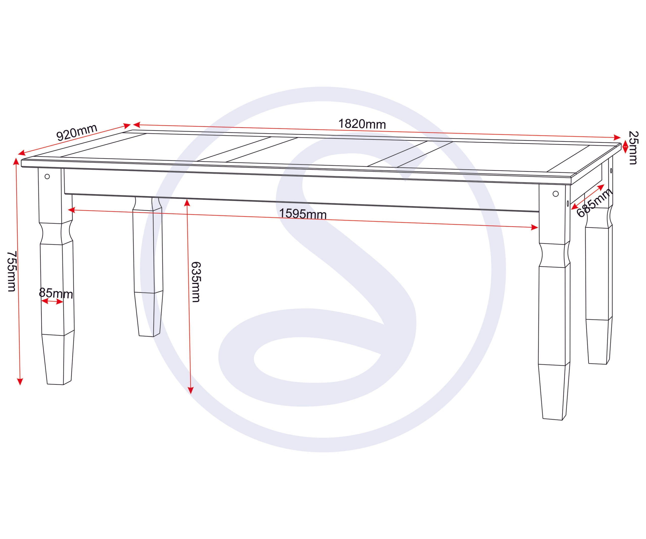 DISTRESSED WAXED PINE/BROWN PU