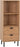 LEON 2 DRAWER 2 SHELF CABINET - MEDIUM OAK EFFECT