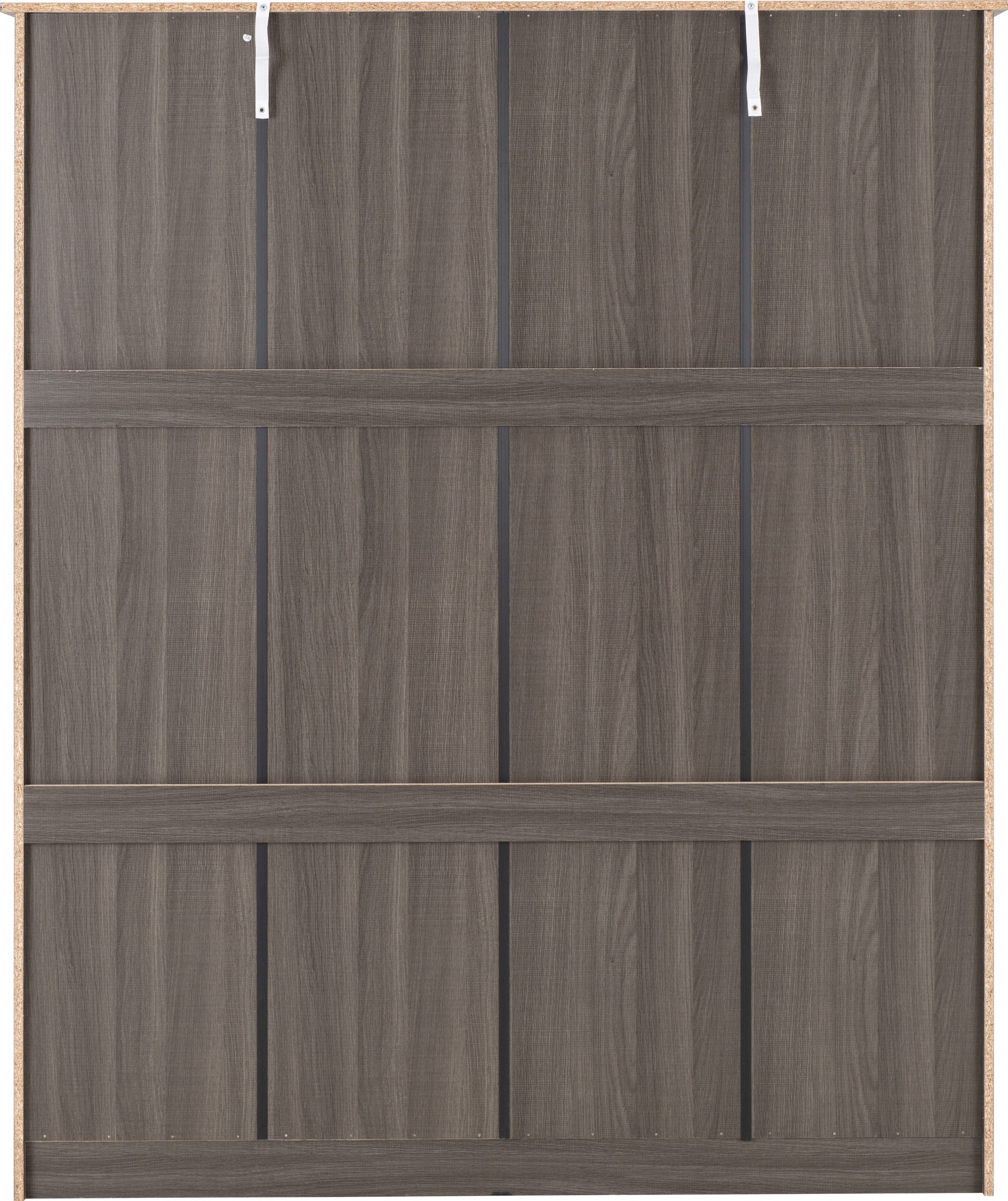 LISBON 4 DOOR WARDROBE - BLACK WOOD GRAIN