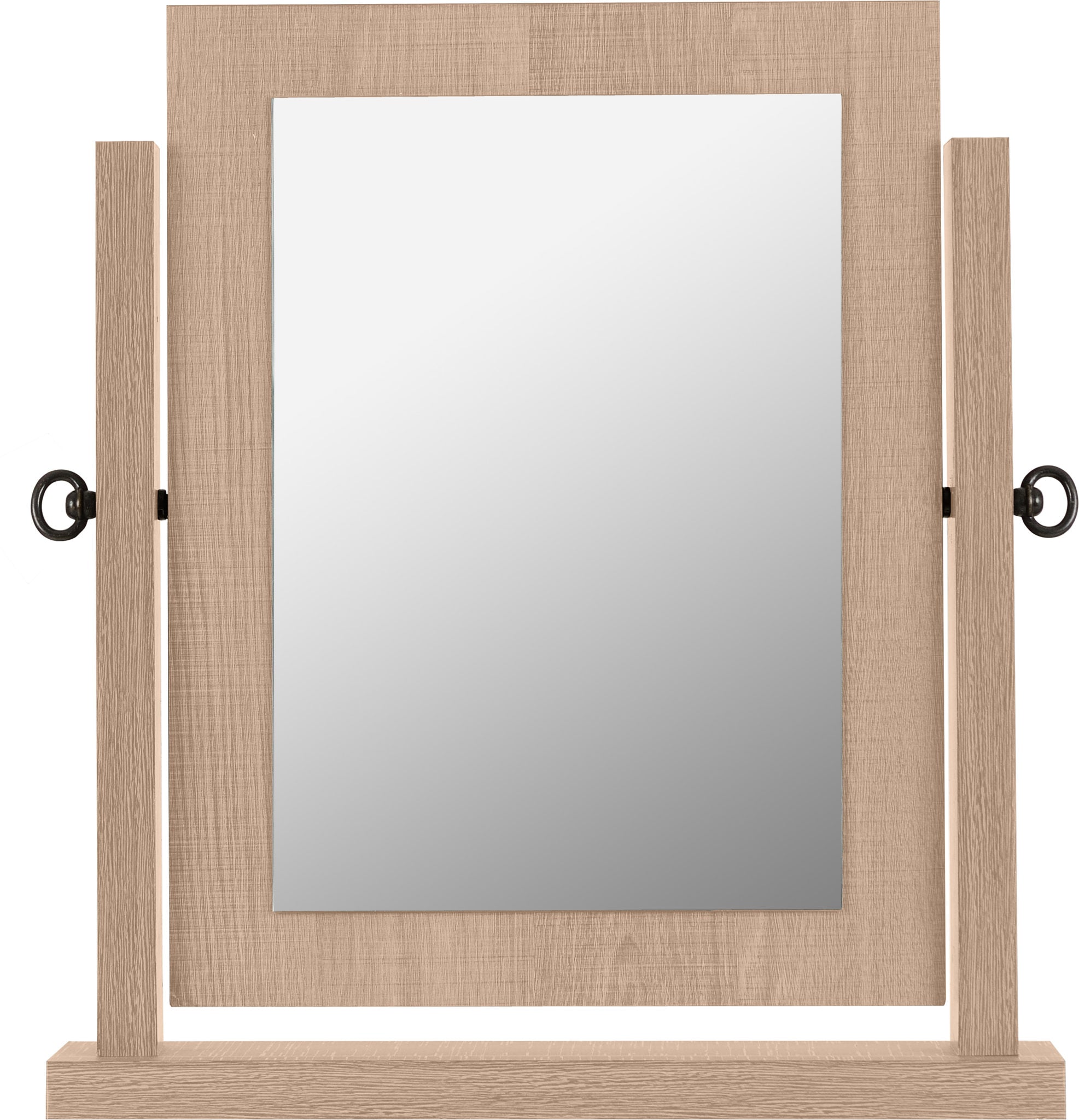 LISBON DRESSING TABLE MIRROR - LIGHT OAK EFFECT VENEER