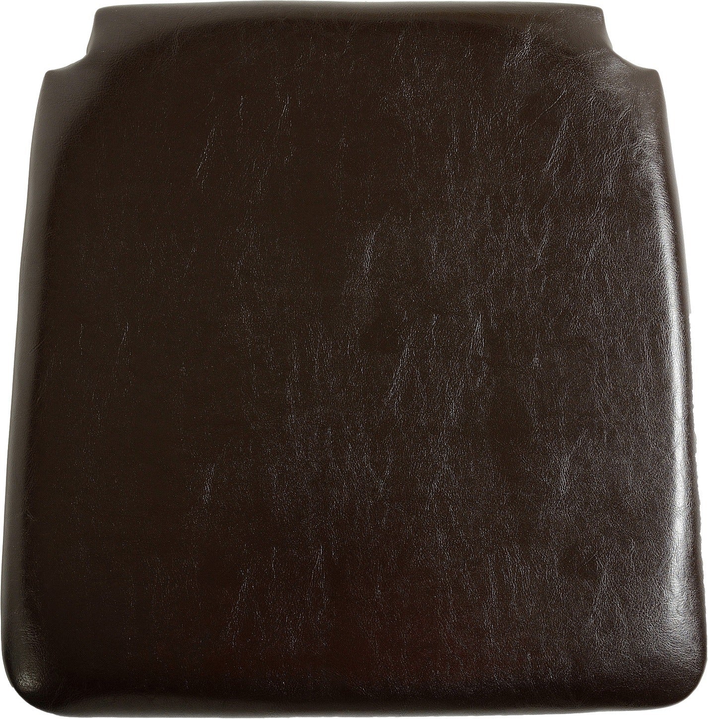 FAUX LEATHER SEAT PAD X2 - BROWN PU