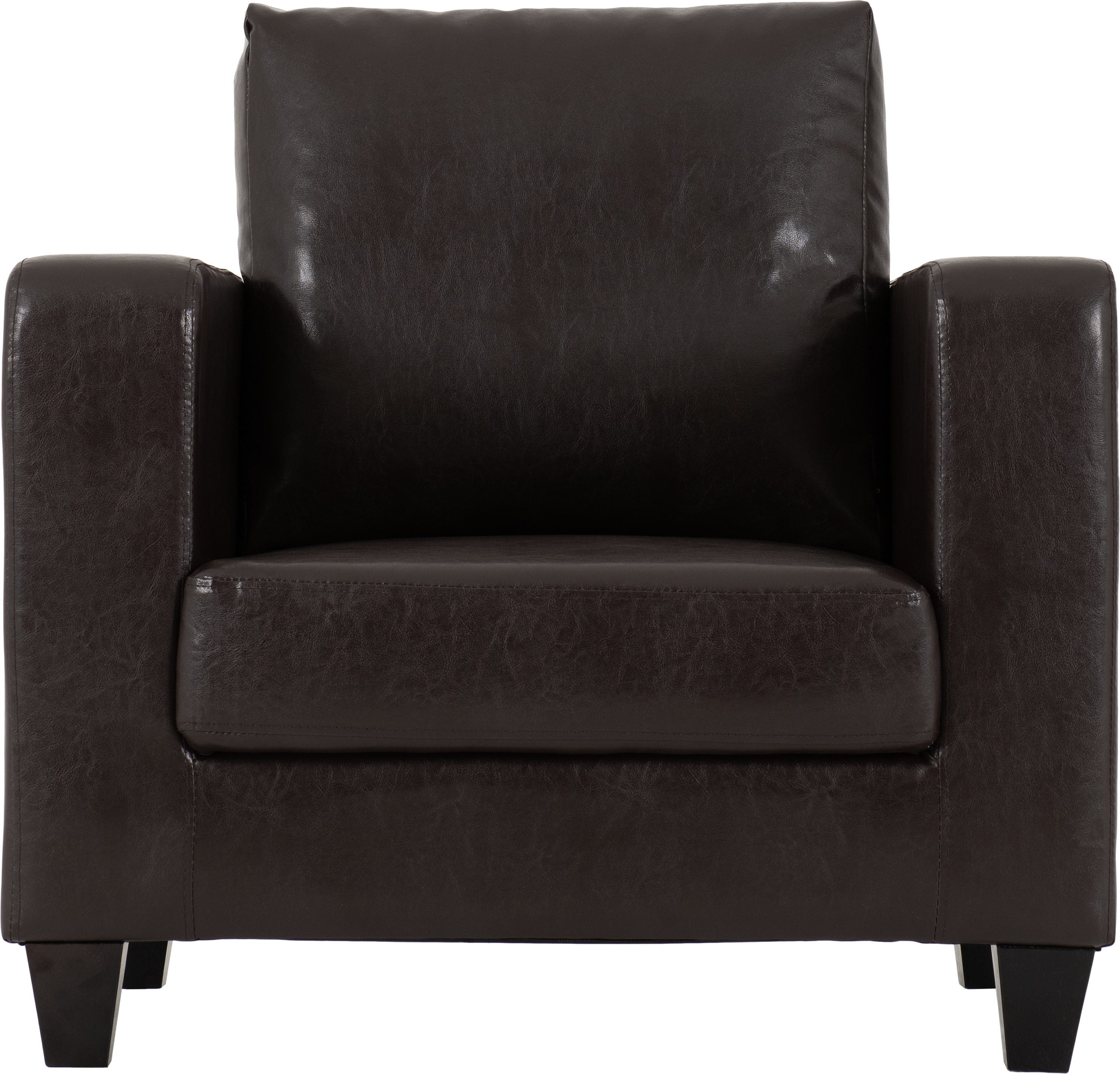 TEMPO ARMCHAIR - BROWN PU