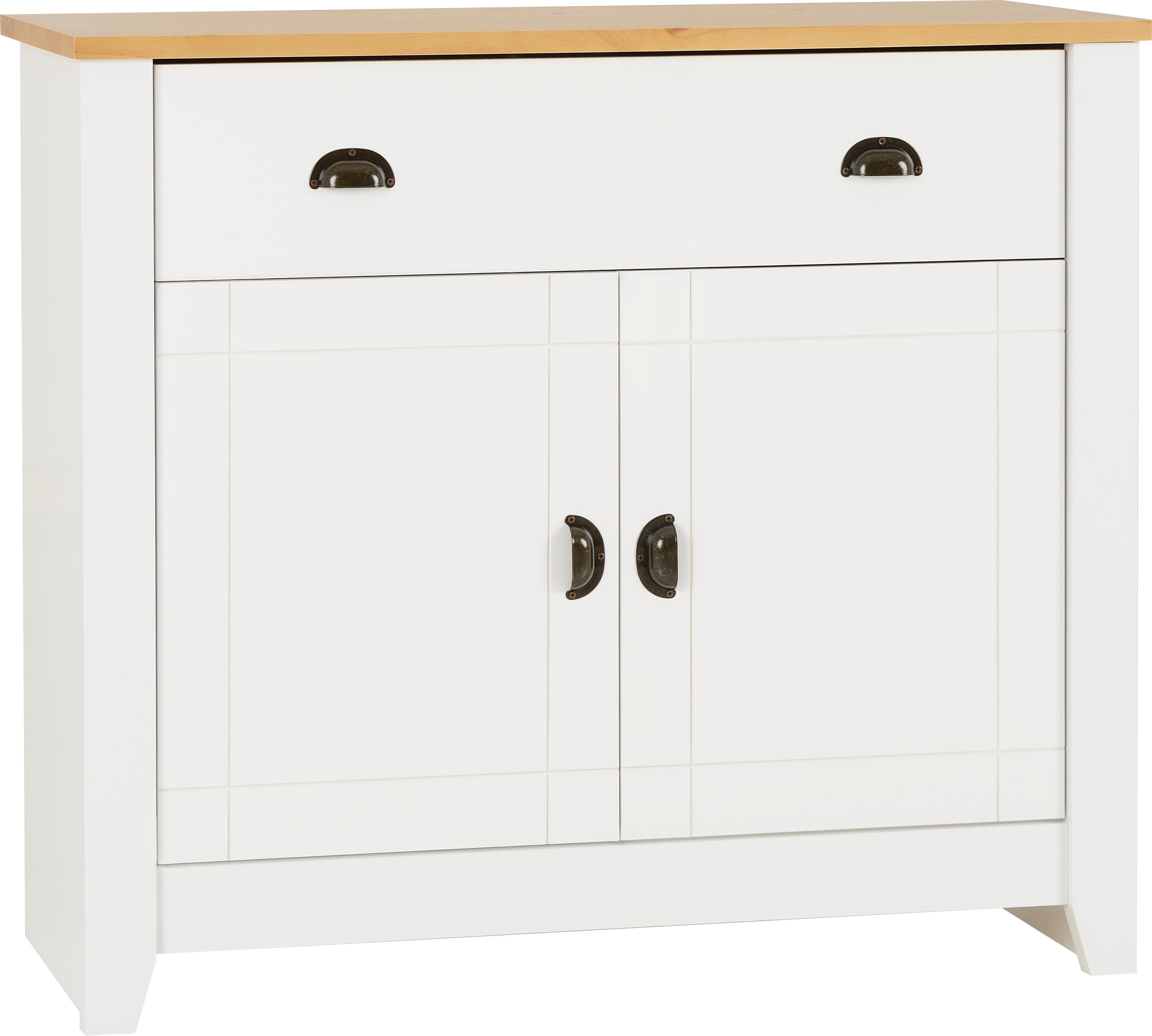 LUDLOW SIDEBOARD - WHITE/OAK EFFECT