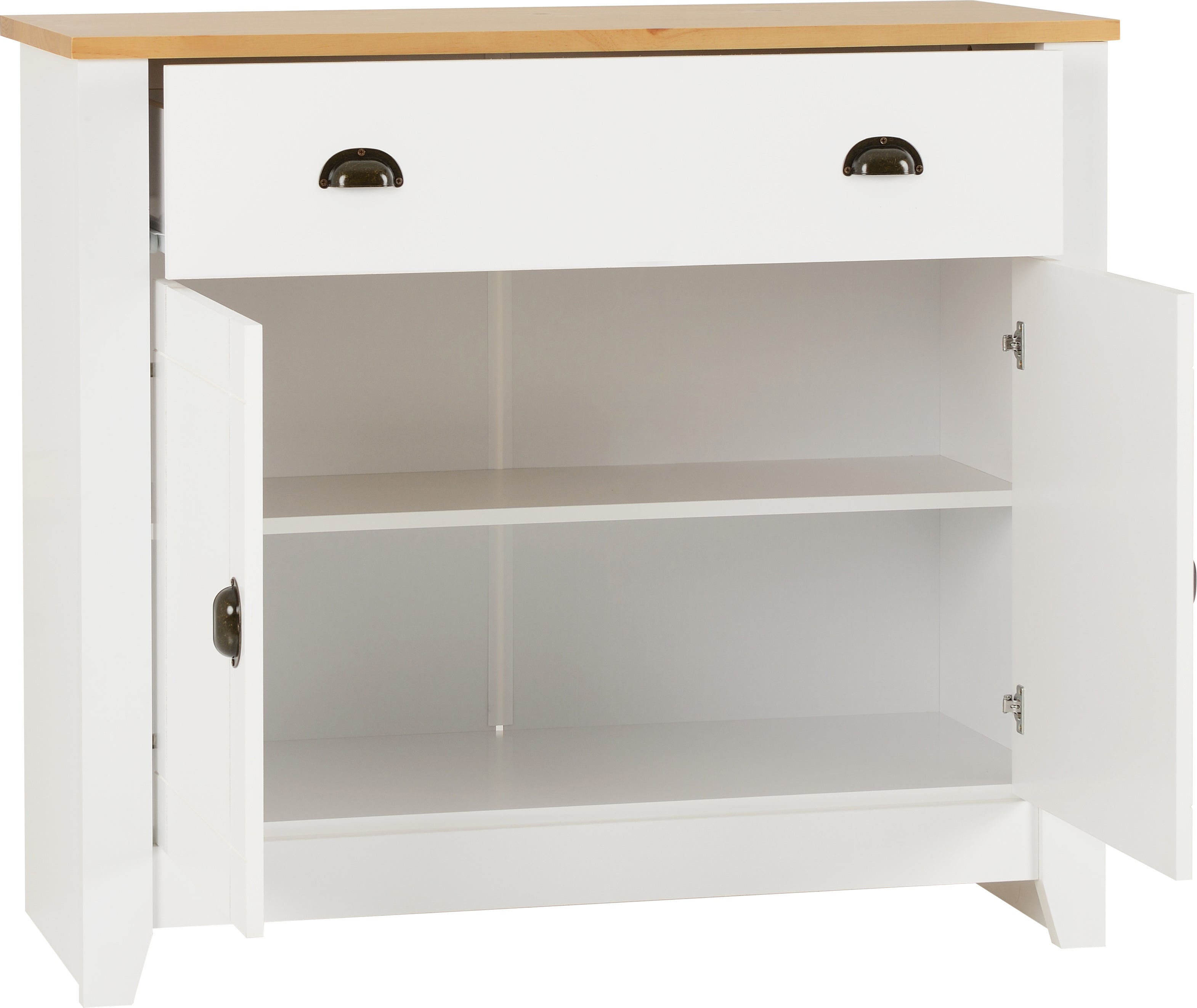 LUDLOW SIDEBOARD - WHITE/OAK EFFECT