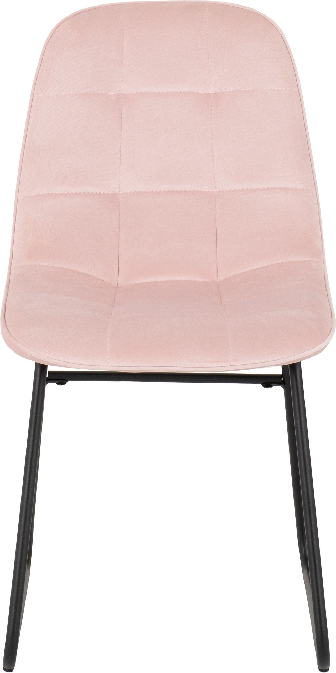 LUKAS DINING CHAIR (X2 PER BOX) - BABY PINK VELVET