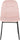 LUKAS DINING CHAIR (X2 PER BOX) - BABY PINK VELVET