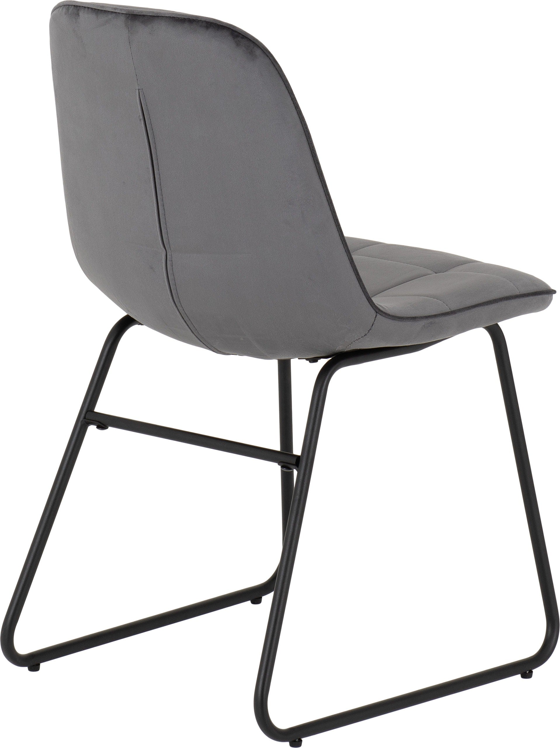 LUKAS DINING CHAIR (X2 PER BOX) - GREY VELVET