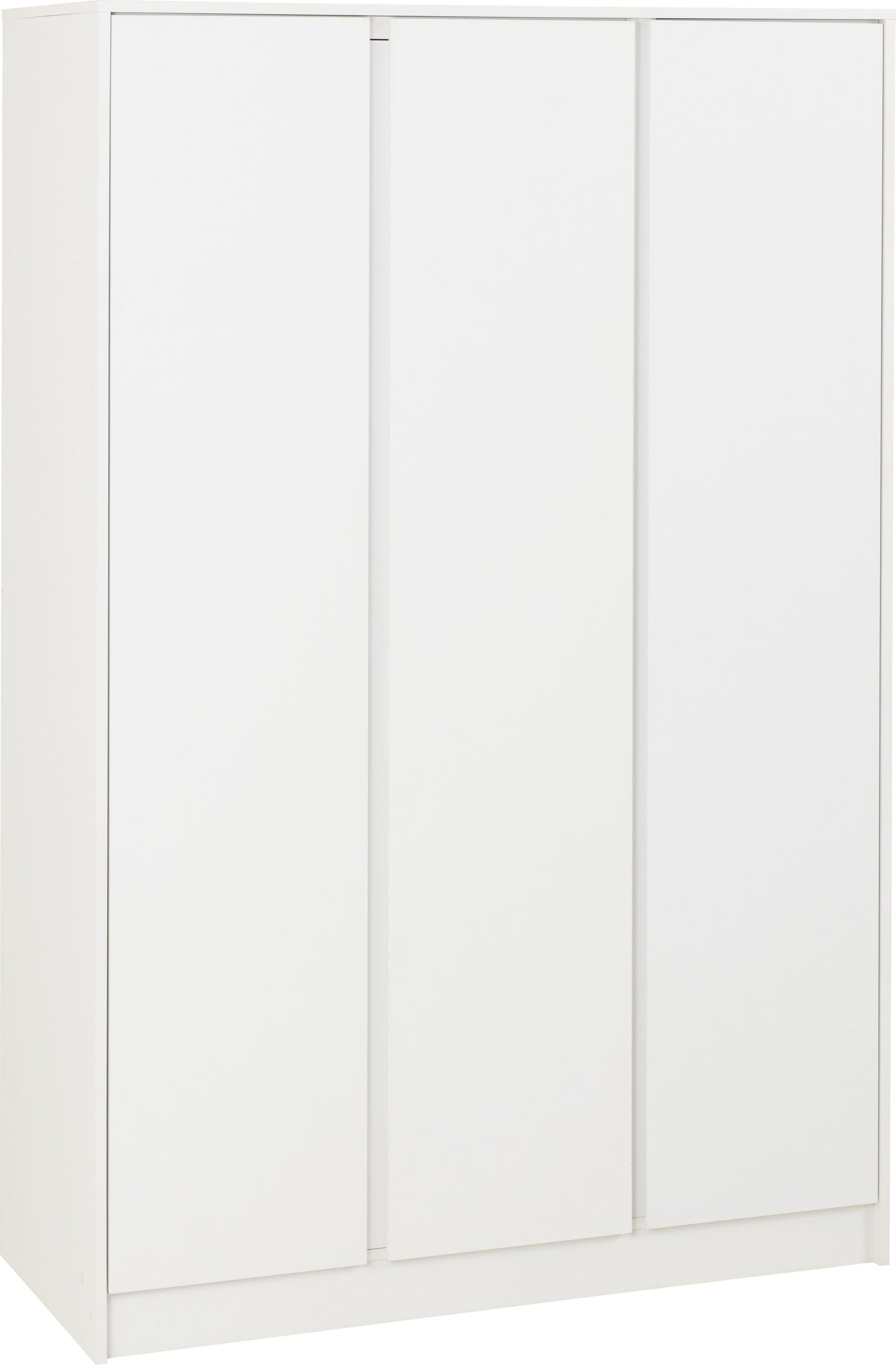 MALVERN 3 DOOR WARDROBE - WHITE