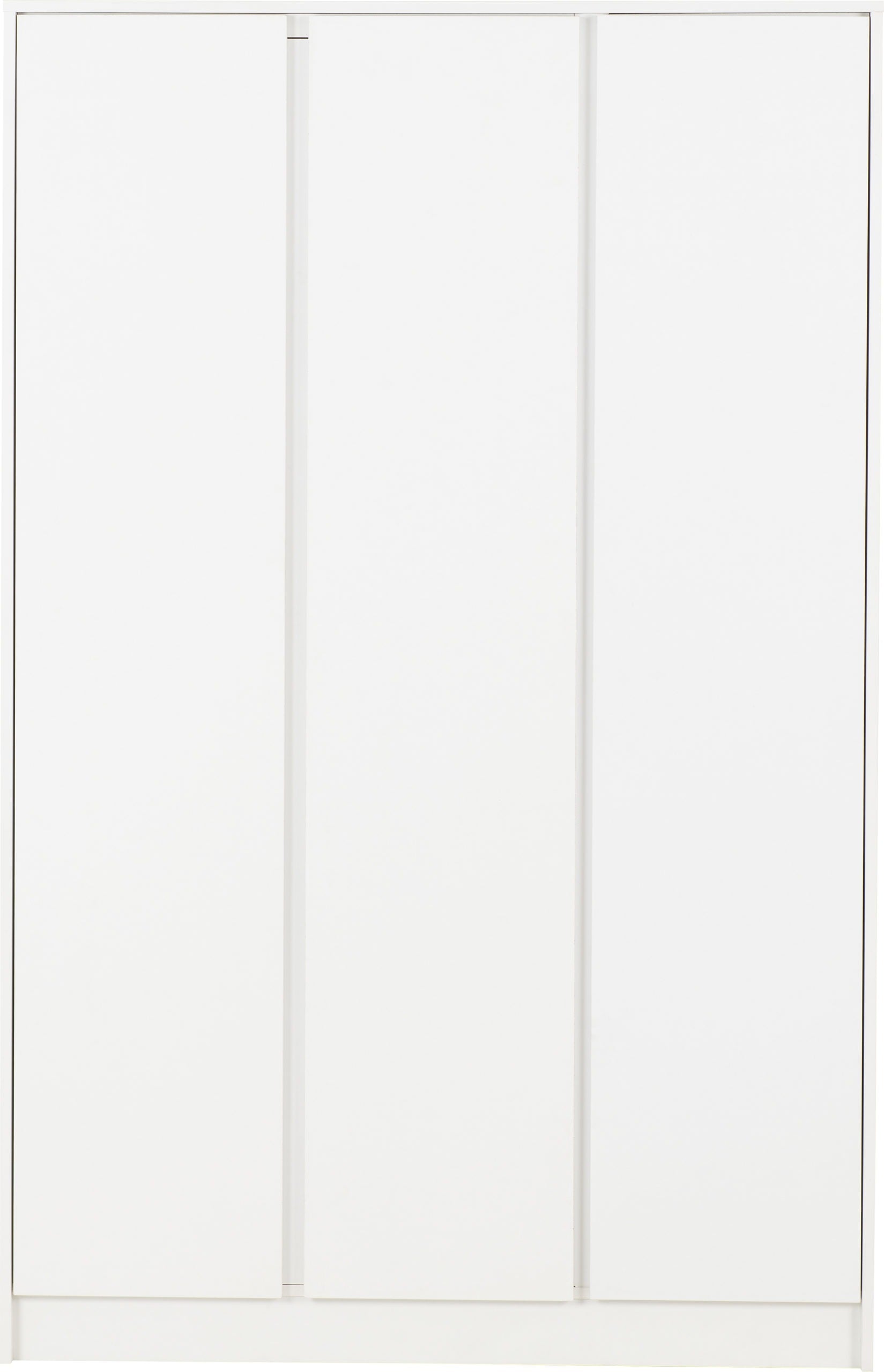 MALVERN 3 DOOR WARDROBE - WHITE