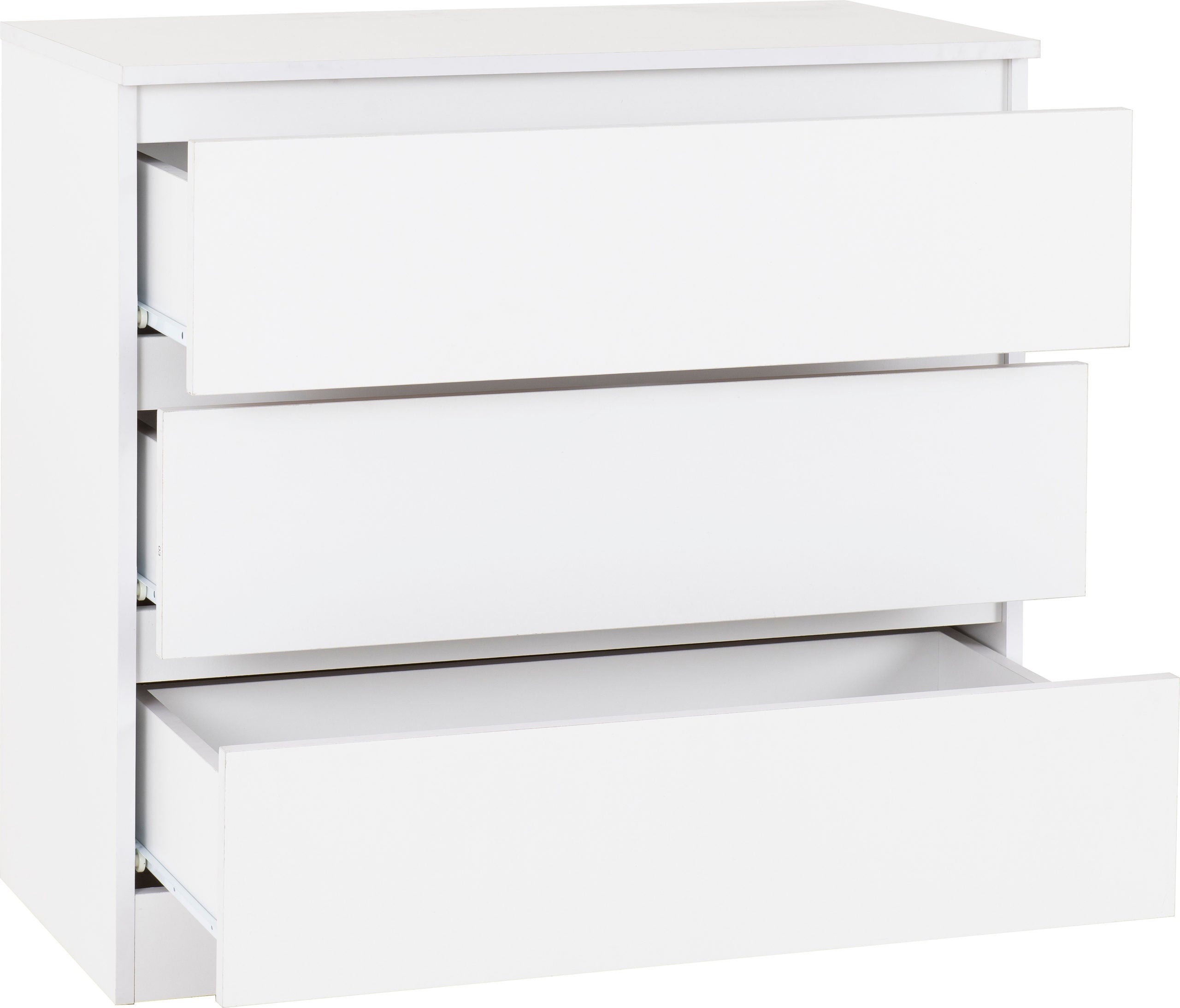 MALVERN 3 DRAWER CHEST - WHITE