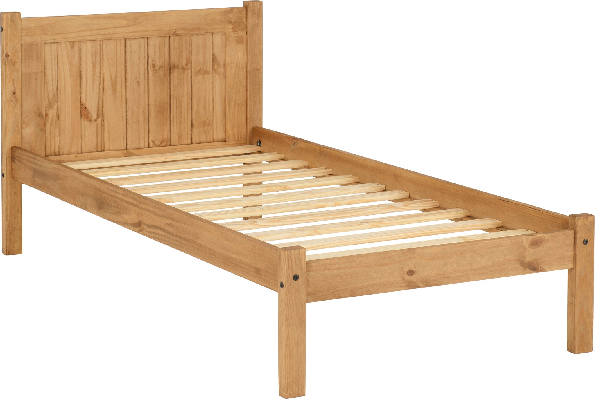 MAYA 3' BED - DISTRESSED WAXED PINE