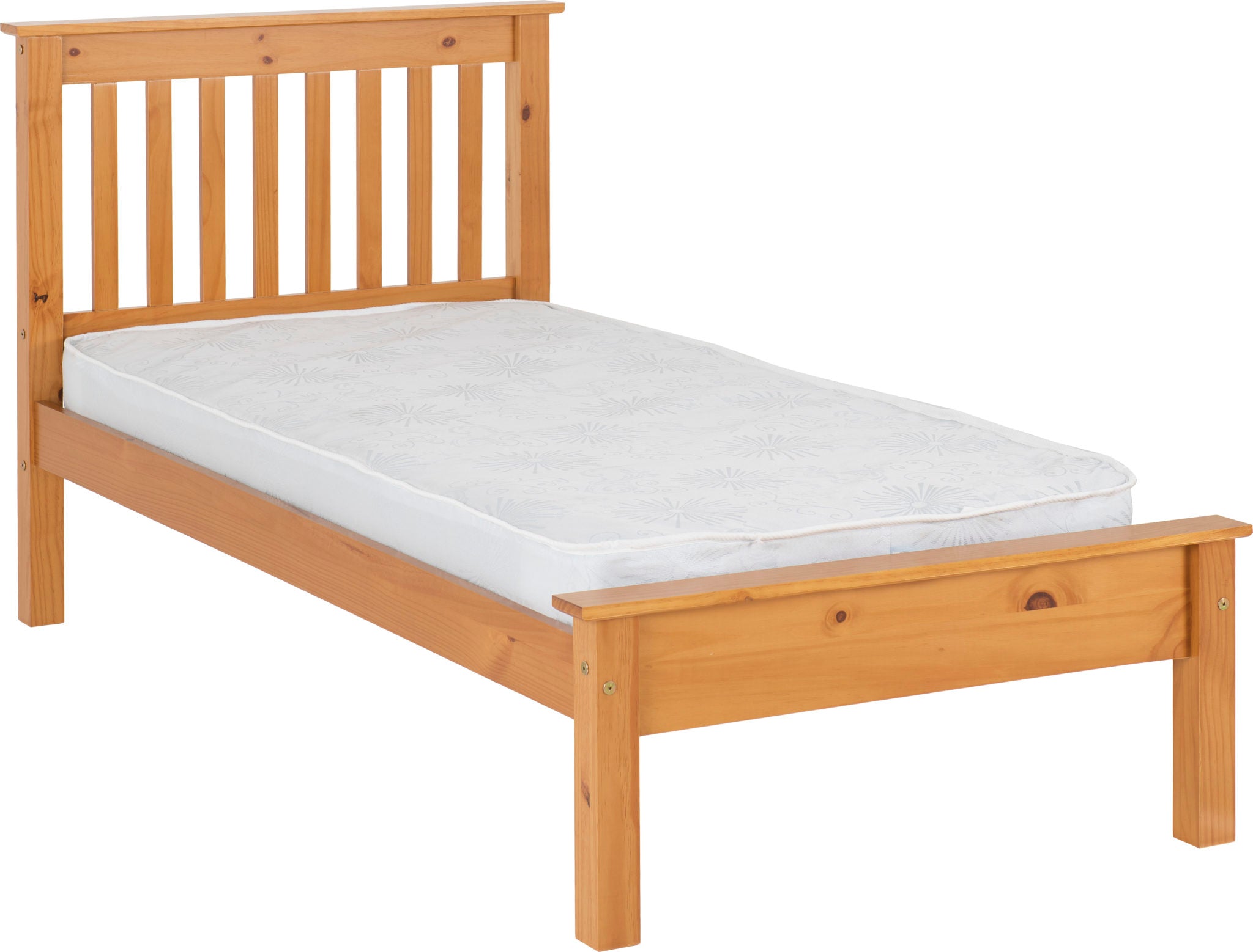 MONACO 3' LOW END BED - ANTIQUE PINE