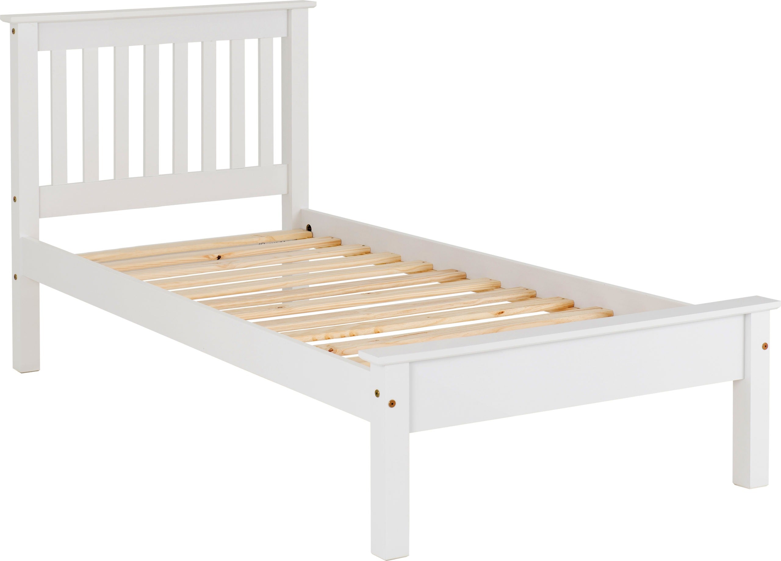 MONACO 3' LOW END BED - WHITE