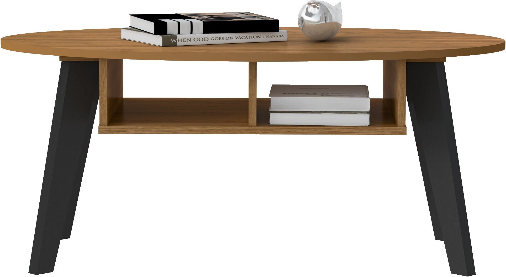 NAPLES COFFEE TABLE - BLACK/PINE EFFECT