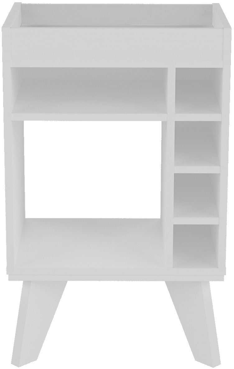 NAPLES MINI BAR/SIDE TABLE - WHITE