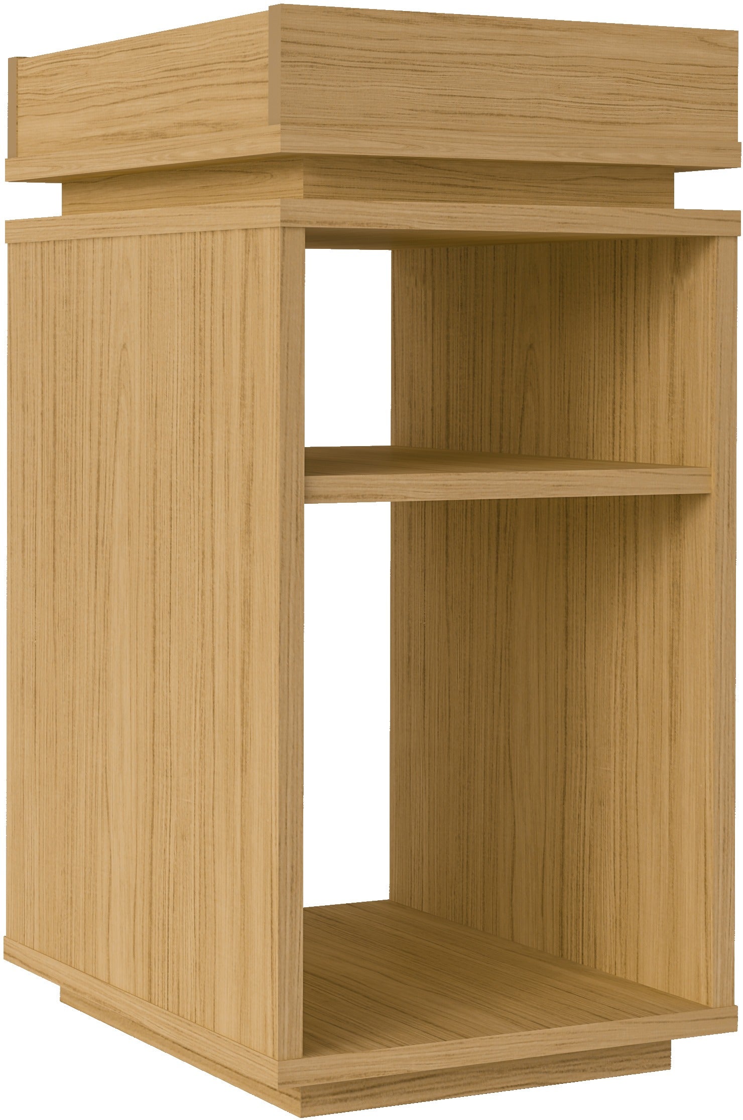 NAPLES STORAGE SIDE TABLE - OAK EFFECT