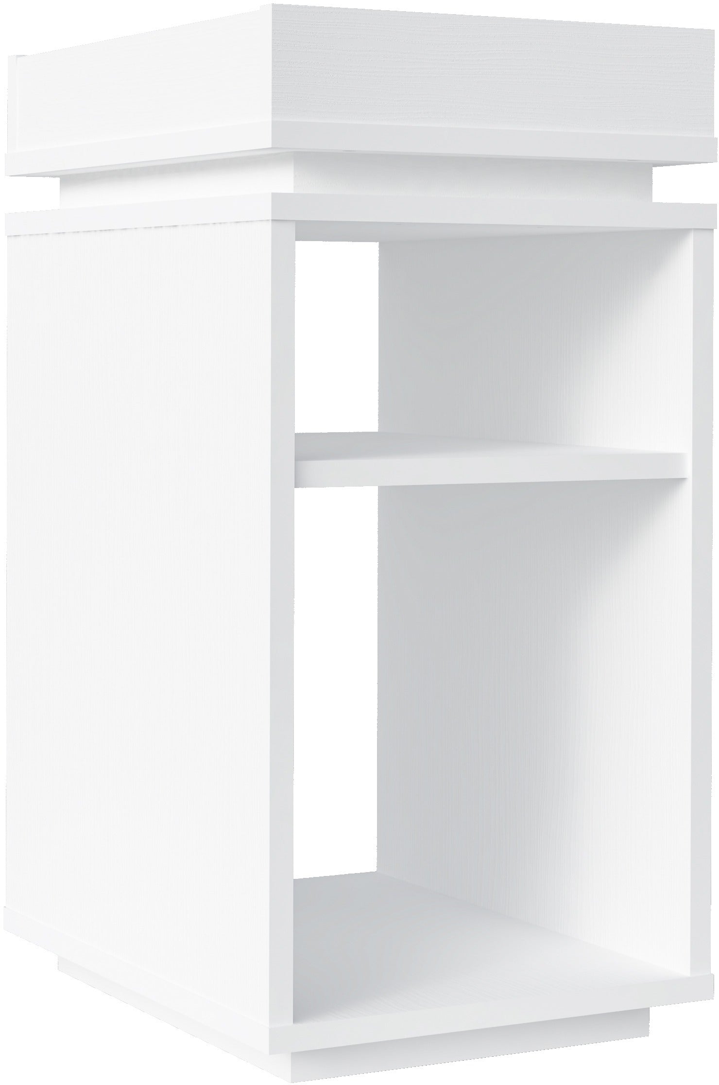 NAPLES STORAGE SIDE TABLE - WHITE