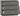 NEVADA 3 DRAWER CHEST - 3D EFFECT GREY