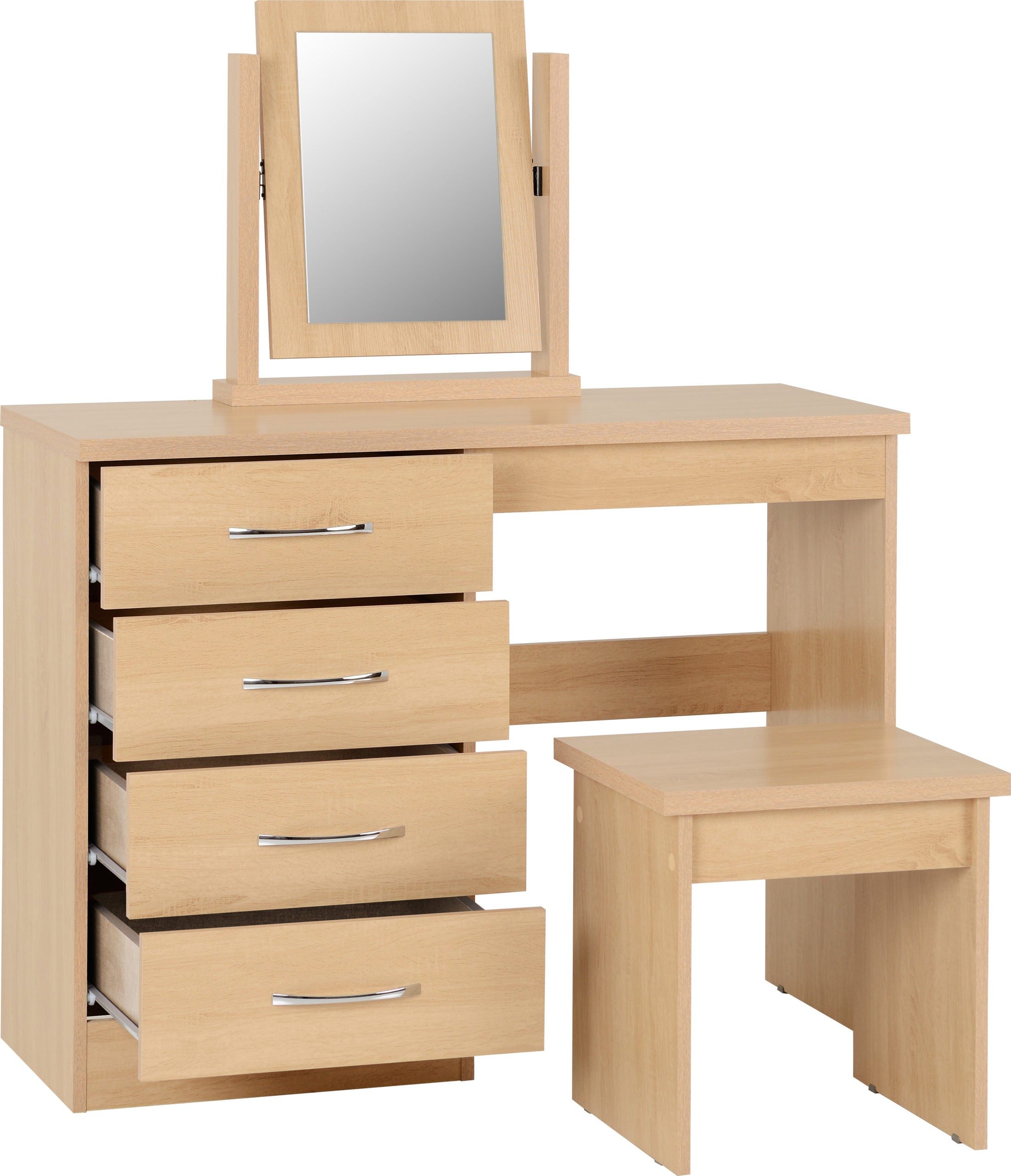 NEVADA DRESSING TABLE SET - SONOMA OAK EFFECT