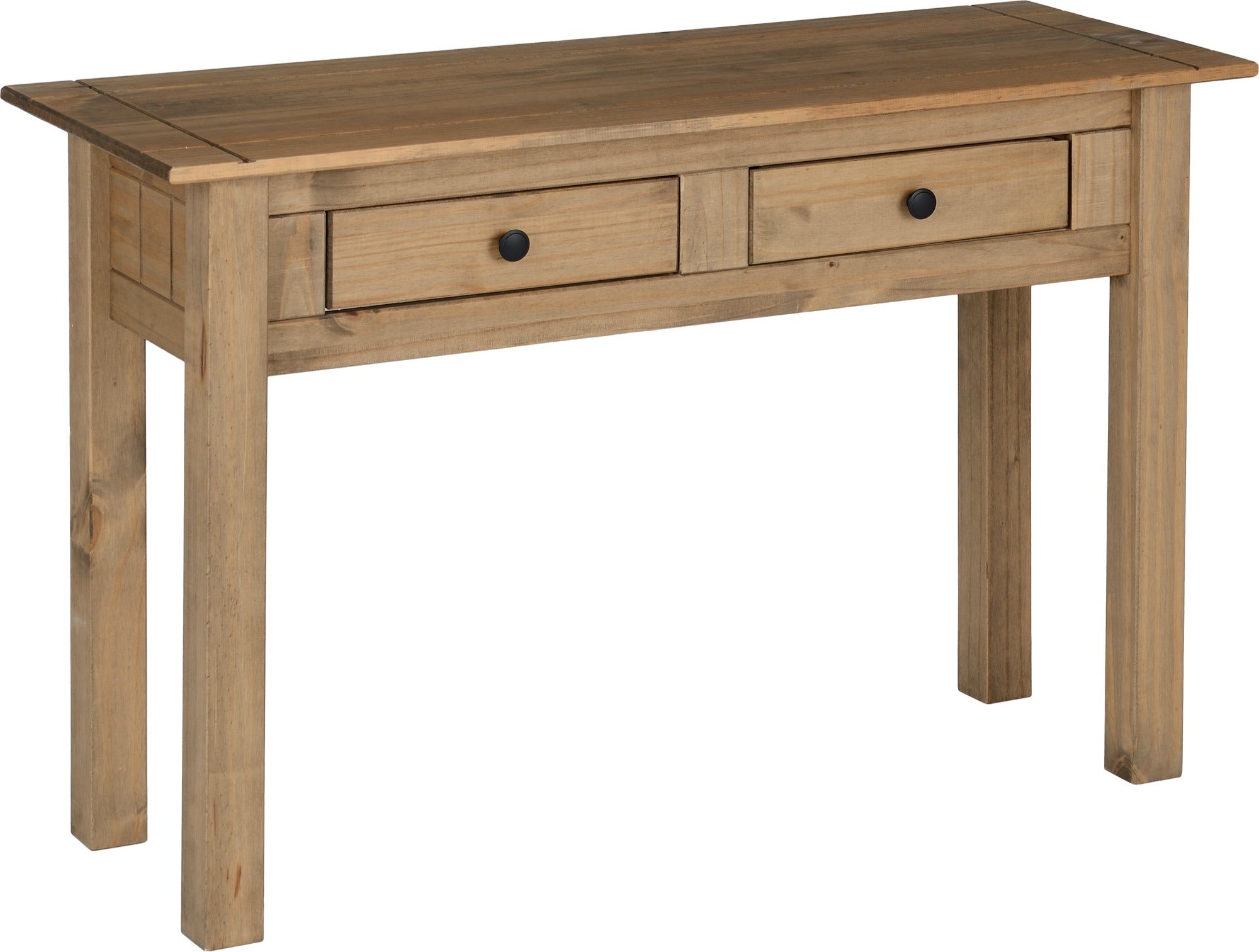 PANAMA 2 DRAWER CONSOLE TABLE - NATURAL WAX