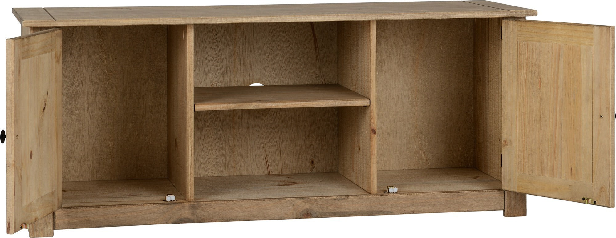 PANAMA FLAT SCREEN TV UNIT - NATURAL WAX