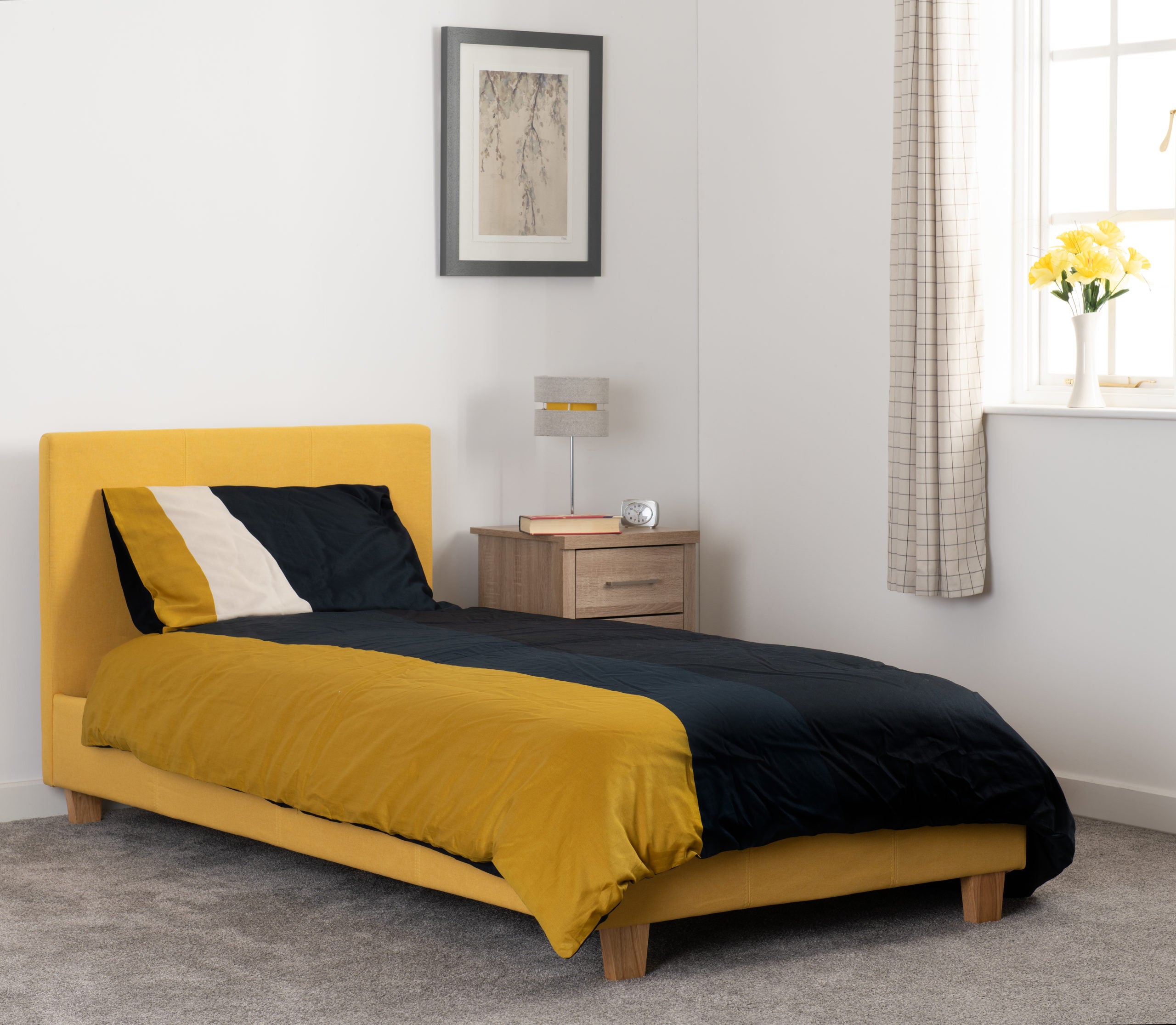 PRADO 3' BED - MUSTARD FABRIC