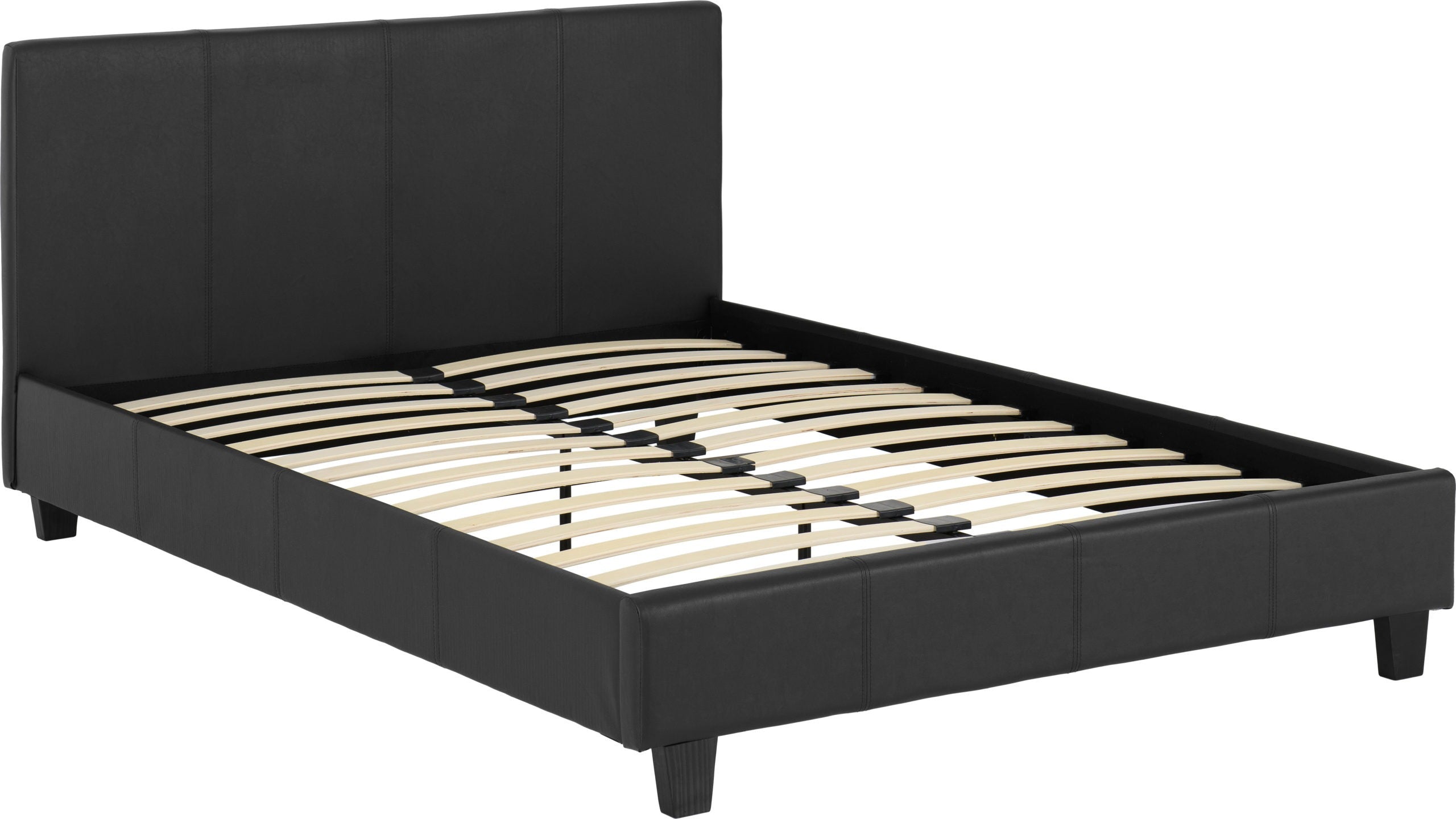 PRADO 4' BED - BLACK PU