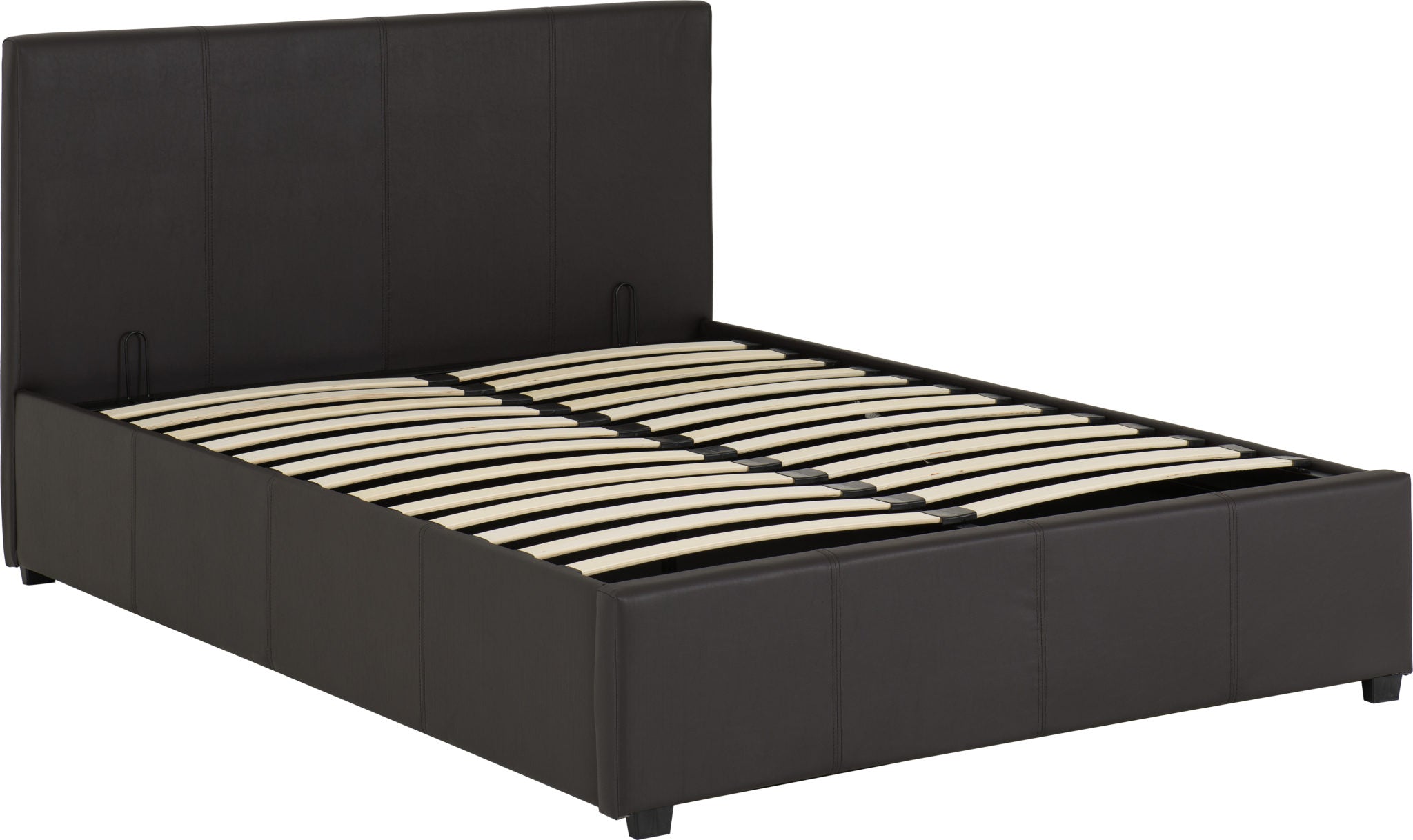 PRADO PLUS 4'6" BED - BROWN PU