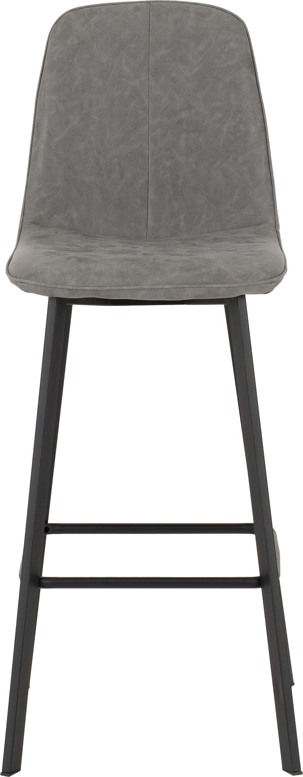 QUEBEC BAR CHAIR (PAIR) - GREY PU