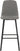 QUEBEC BAR CHAIR (PAIR) - GREY PU