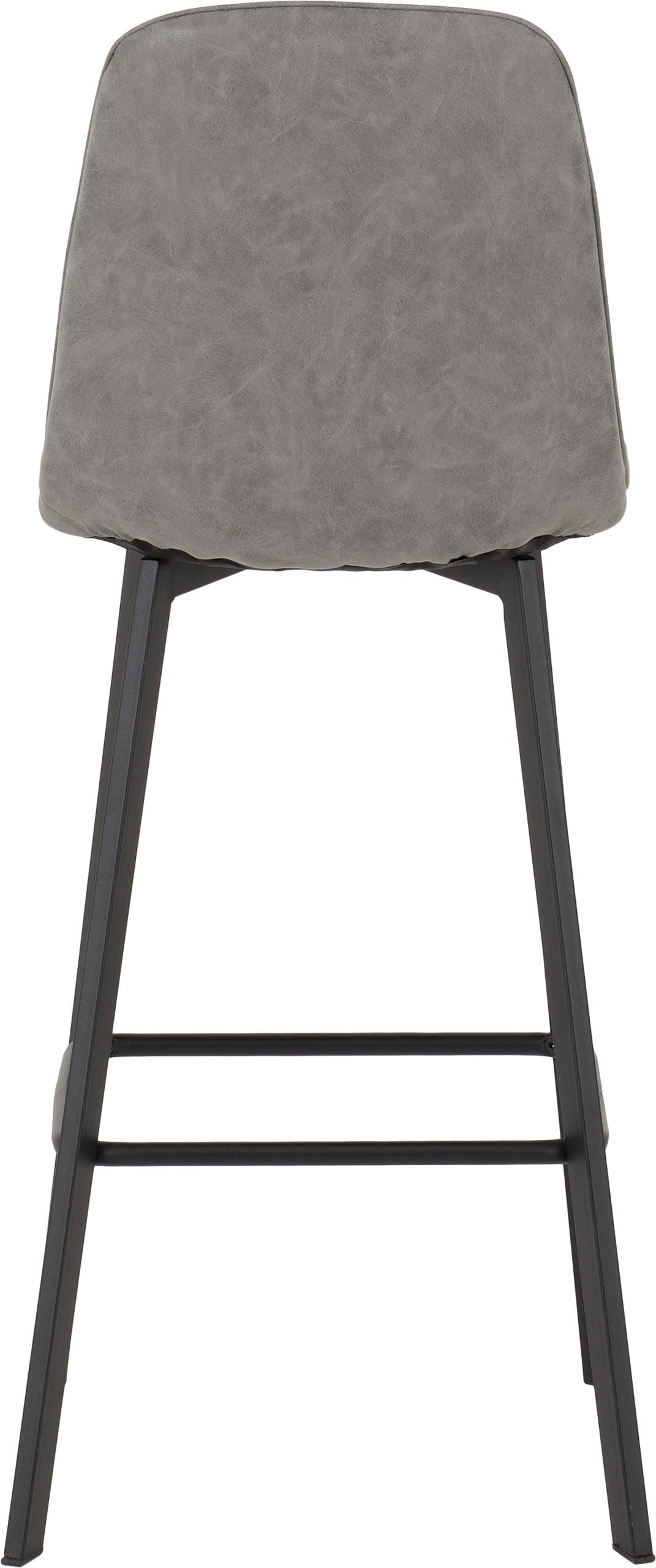 QUEBEC BAR TABLE SET (X2 STOOLS) - CONCRETE EFFECT/GREY PU