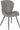 QUEBEC DINING CHAIR (X4 PER BOX) - GREY PU