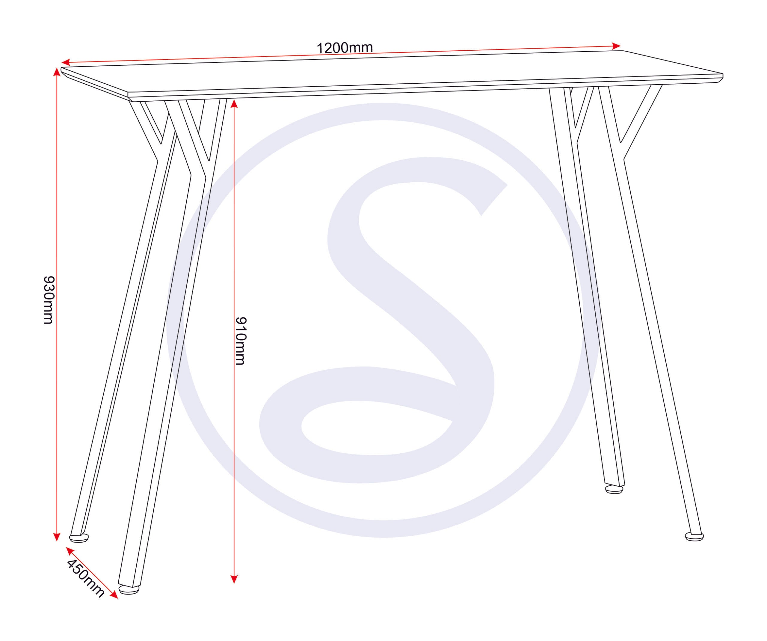 QUEBEC BAR TABLE - CONCRETE EFFECT