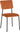 SHELDON DINING CHAIR (X4 PER BOX) - BURNT ORANGE VELVET FABRIC