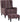 SHERBORNE FIRESIDE CHAIR AND FOOTSTOOL SET - BURGUNDY STRIPE